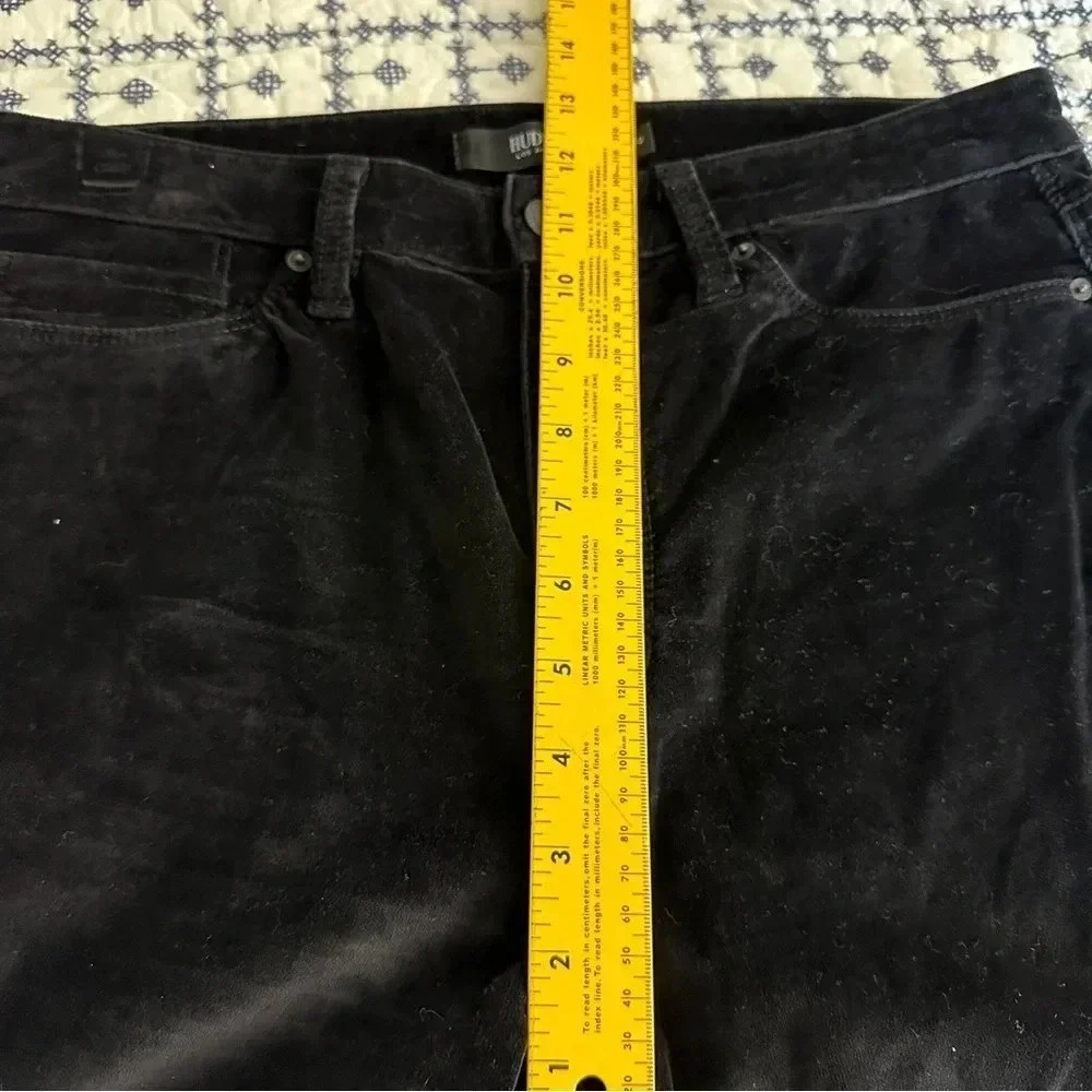 Hudson Size 30 Velvet‎ Ombre Holy Flare Crop Pants Classic Neutral Black to Gray - Picture 14 of 15